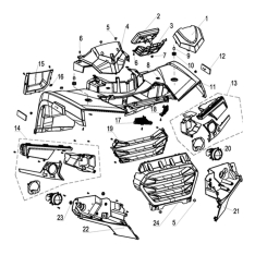 Преден пластичен дел на каросерија
