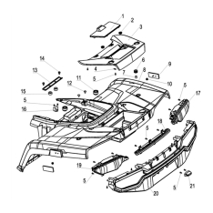 Заден пластичен дел на каросерија